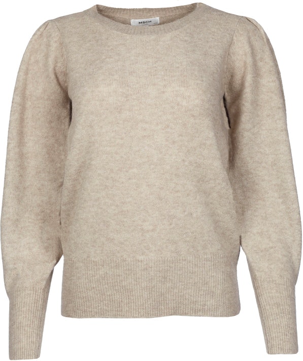 Zenie Pullover - Oatmeal - Moss Copenhagen - Gensere - VILLOID.no