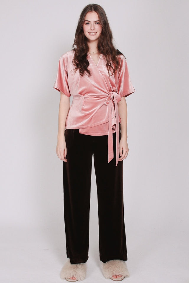 Aladdin Velvet Pants - Brown - Line of Oslo - Bukser & Shorts - VILLOID.no