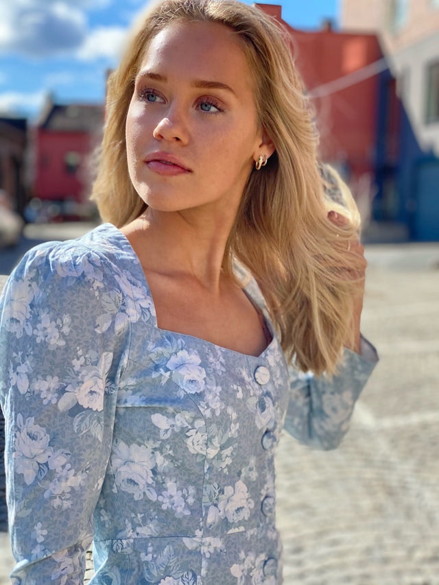 Grove Dress - Rose Blue