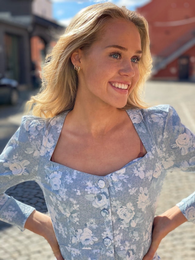 Grove Dress - Rose Blue
