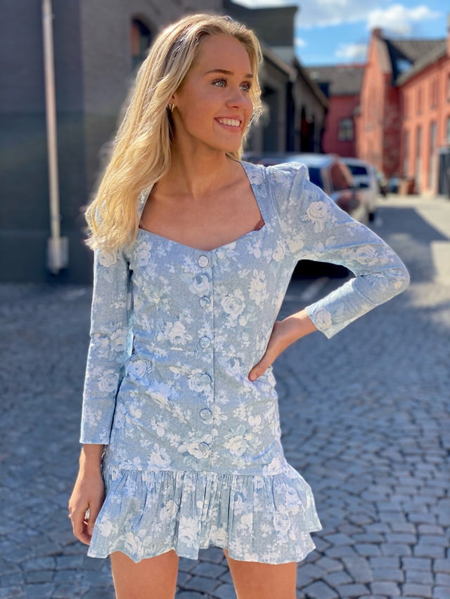 Grove Dress - Rose Blue