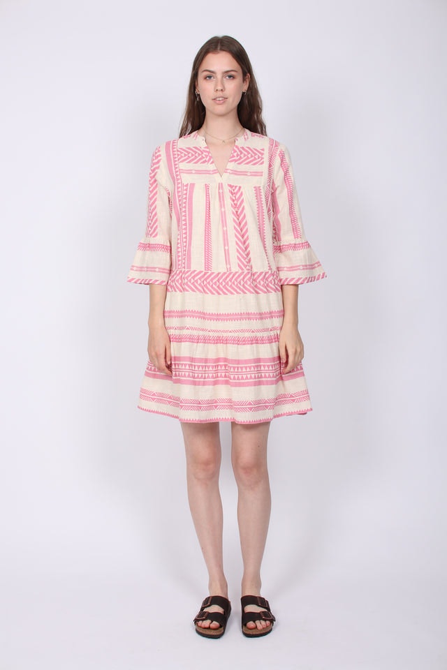Gunvor Aztec Dress - Pink - Neo Noir - Kjoler - VILLOID.no