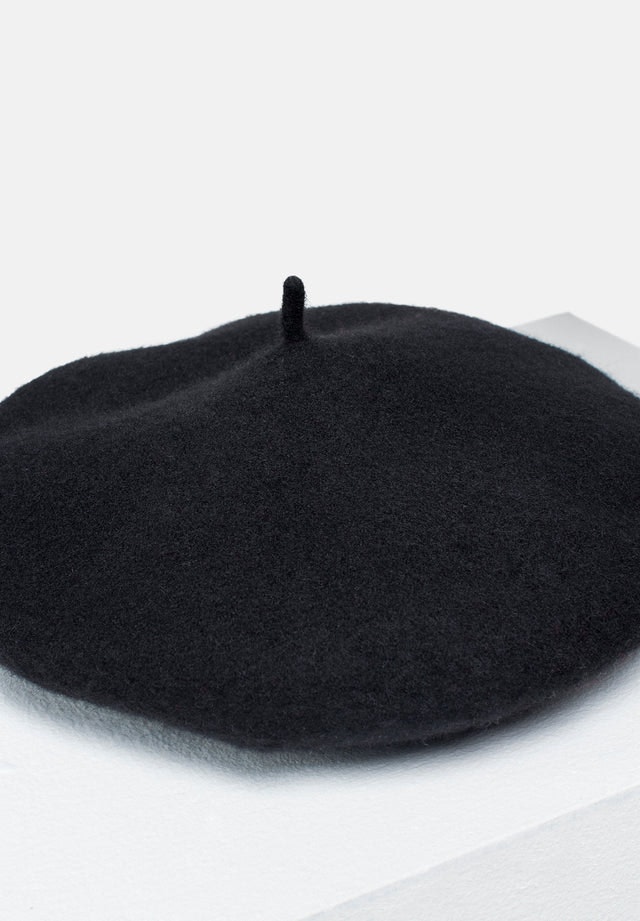 Wool Beret - Black - Pierre Robert x Jenny Skavlan - Tilbehør - VILLOID.no