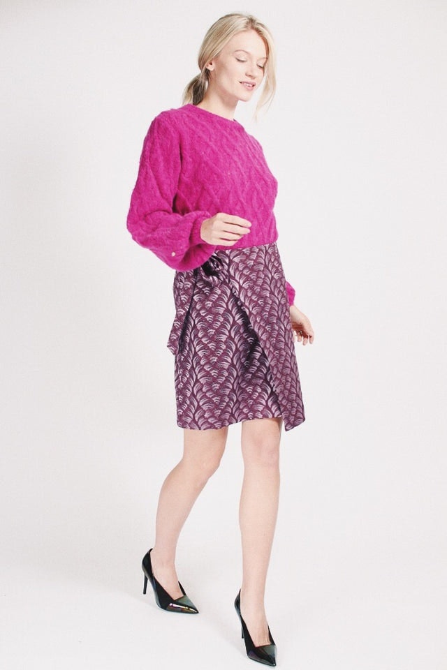 Butterfly Skirt - Vineyard wine - MAUD - Skjørt - VILLOID.no