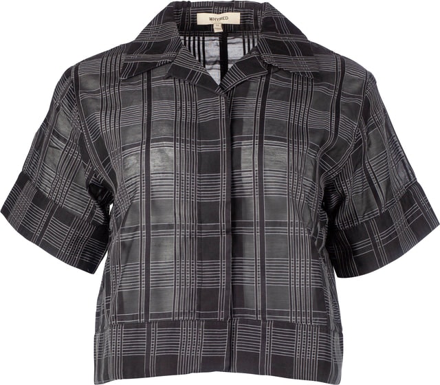 Mackenzie Geometric - Black/White - Whyred - Bluser & Skjorter - VILLOID.no