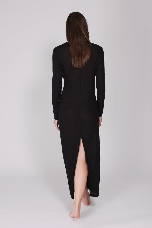 The Sweater Dress - Almost Black - AWAN - Loungewear - VILLOID.no