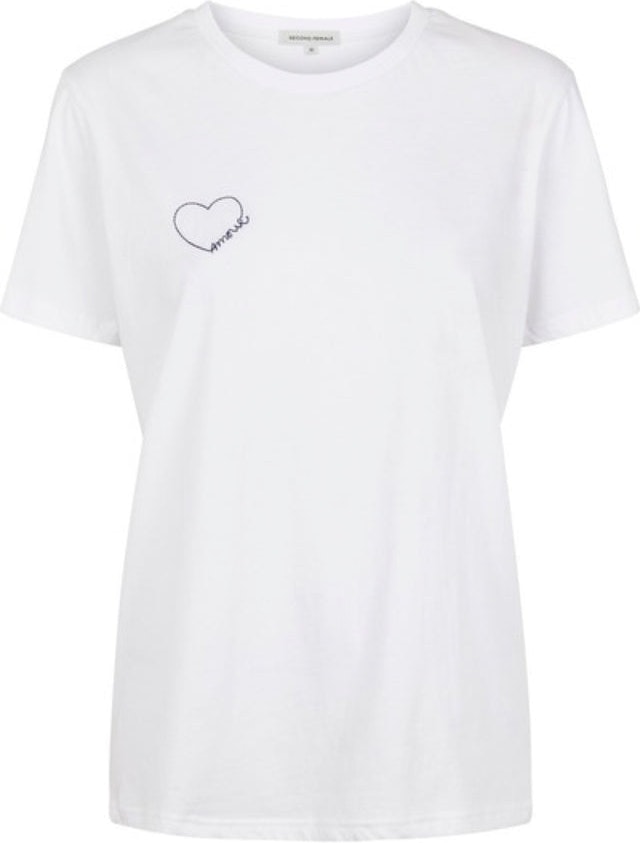 Amour Tee - White - Second Female - T-skjorter & Topper - VILLOID.no