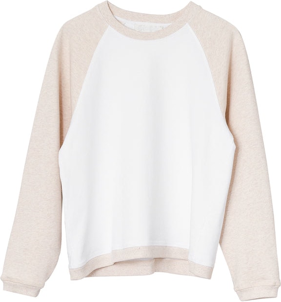 Seijaku Sweatshirt - Bright White Block