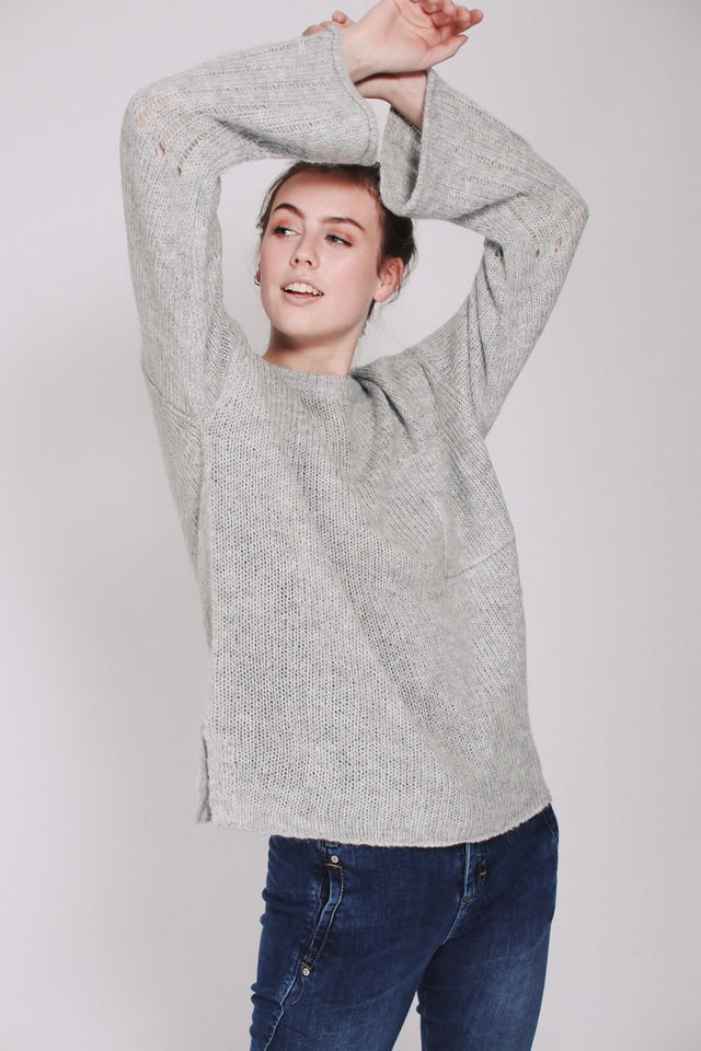 Fifi sweater - Grey Melange - Line of Oslo - Gensere - VILLOID.no