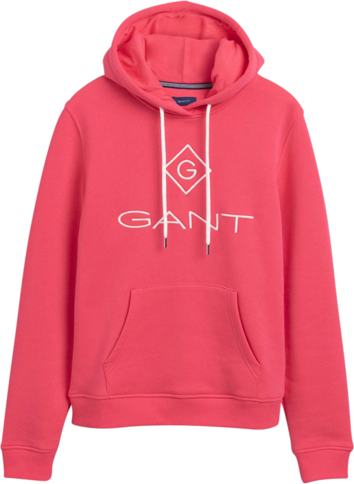 Gant Lock Up Sweat Hoodie - Watermelon Red