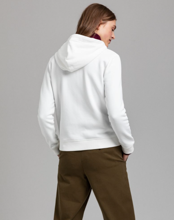 D2. Archive Shield Full Zip - Eggshell - GANT - Gensere - VILLOID.no