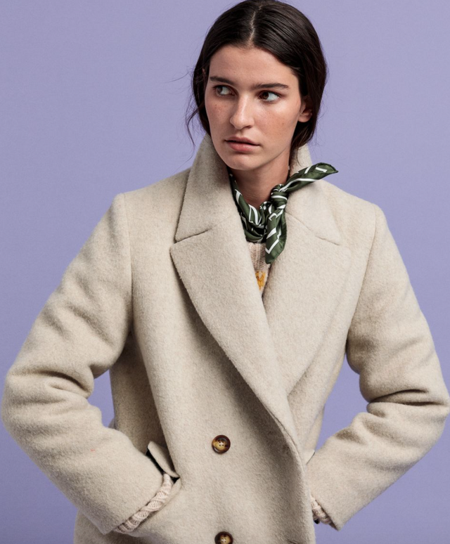 D2. Oversized Wool Blend Coat - Manila Melanga - GANT - Jakker - VILLOID.no