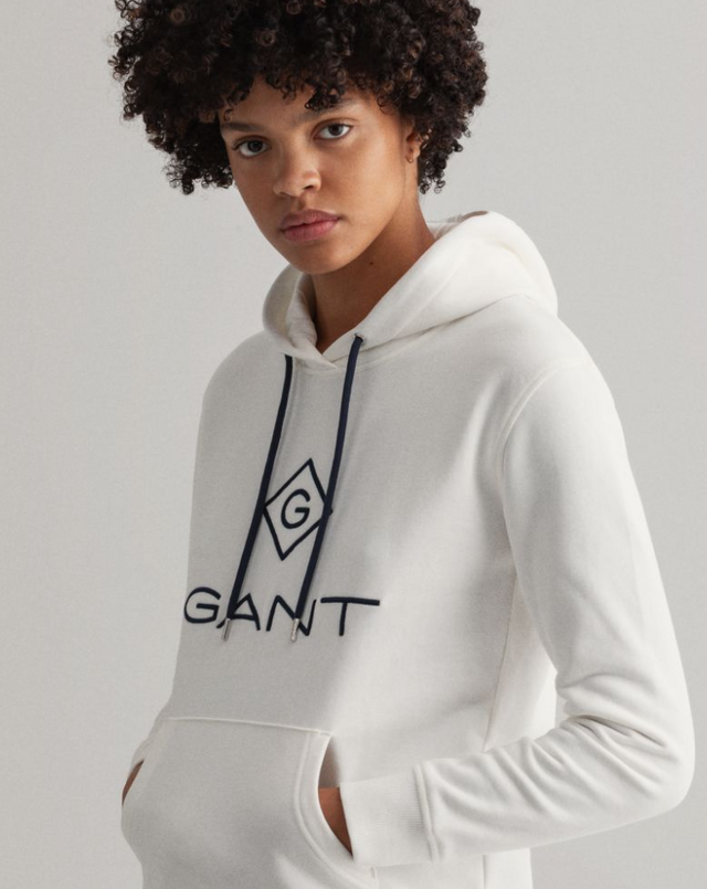 Lock Up Hoodie Dress - Eggshell