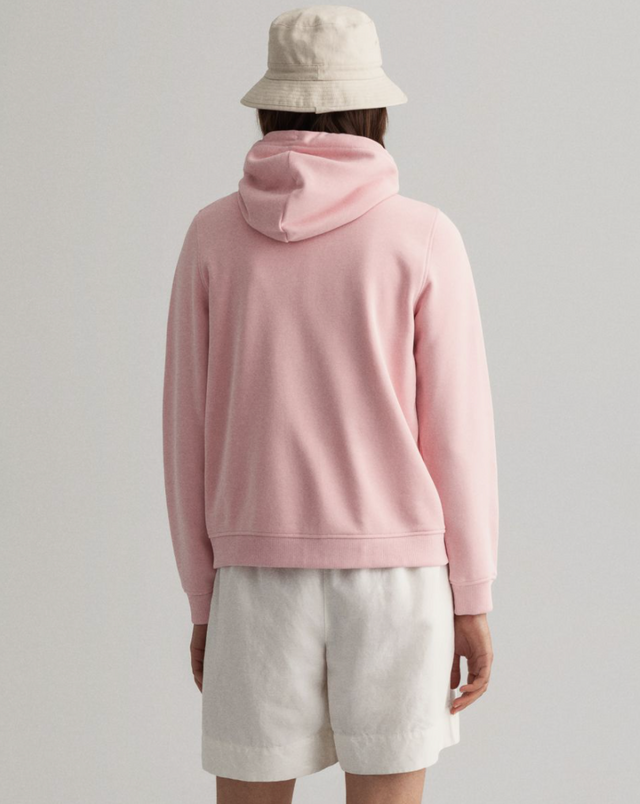 Arch Logo Zip Hoodie - Preppy Pink