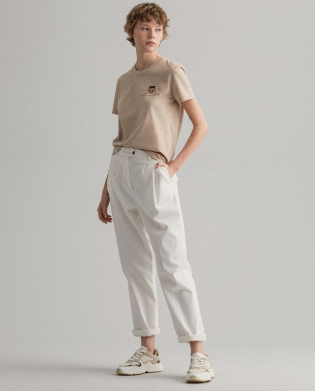Archive Shield SS T-shirt - Dry Sand