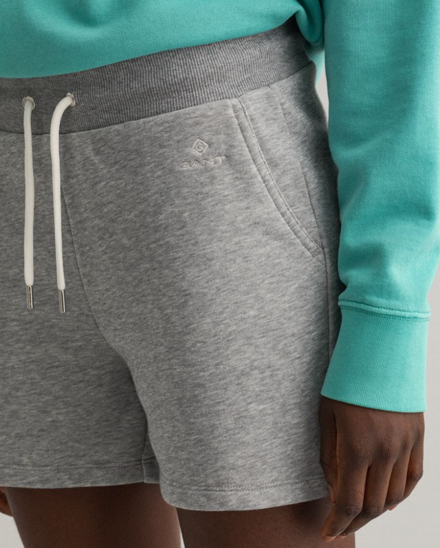 Lock Up Sweat Shorts - Grey Melange