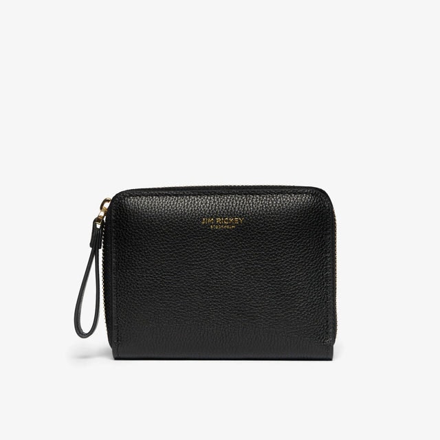 Small Zip Wallet - Black