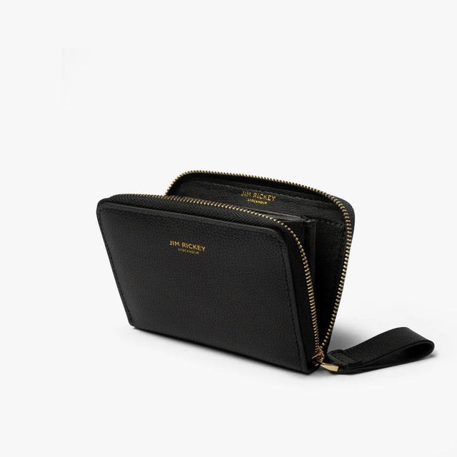Small Zip Wallet - Black