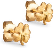 Organic Clover Studs - 925S/GP/M