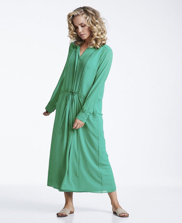 Annabel soliddress - Green - Line of Oslo - Kjoler - VILLOID.no