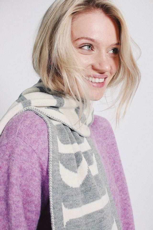 Mars scarf - L.Grey Melange - IBEN - Tilbehør - VILLOID.no