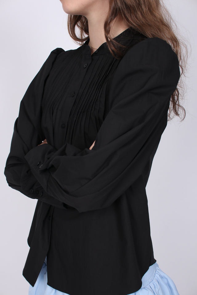 Ula Shirt - Black - Second Female - Bluser & Skjorter - VILLOID.no