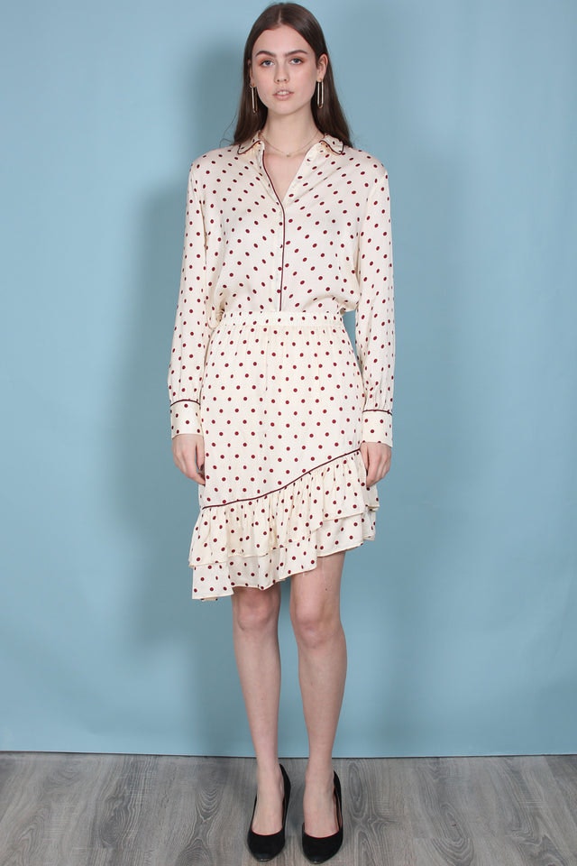 Davina Shirt - Cabernet - Second Female - Bluser & Skjorter - VILLOID.no