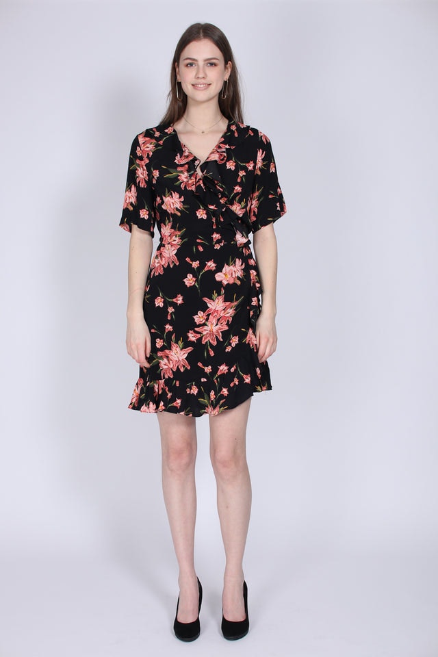 Oline wrap dress - Cole aop - Just Female - Kjoler - VILLOID.no