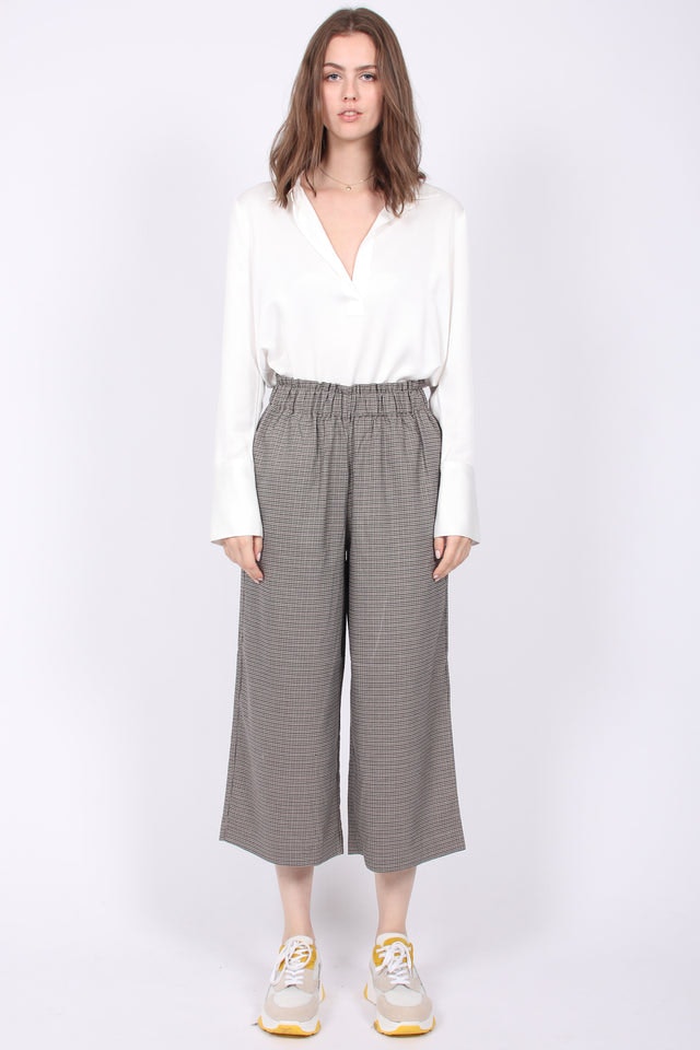 Leaf Check Pants - Brown - Line of Oslo - Bukser & Shorts - VILLOID.no