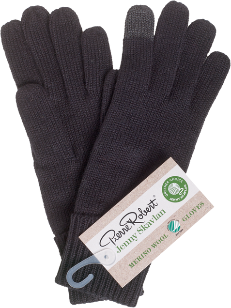Wool Gloves - Black - Pierre Robert x Jenny Skavlan - Tilbehør - VILLOID.no