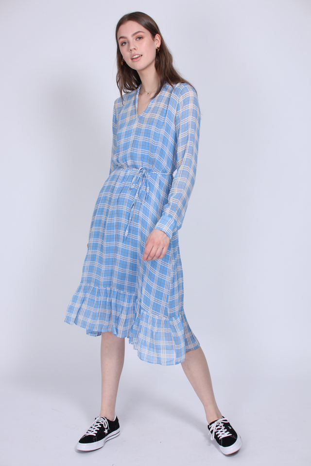 Terna Midi Dress - Little Boy Blue - Second Female - Kjoler - VILLOID.no