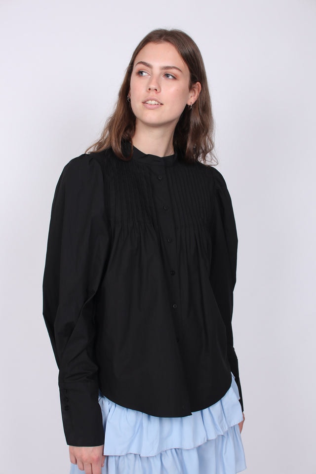 Ula Shirt - Black - Second Female - Bluser & Skjorter - VILLOID.no
