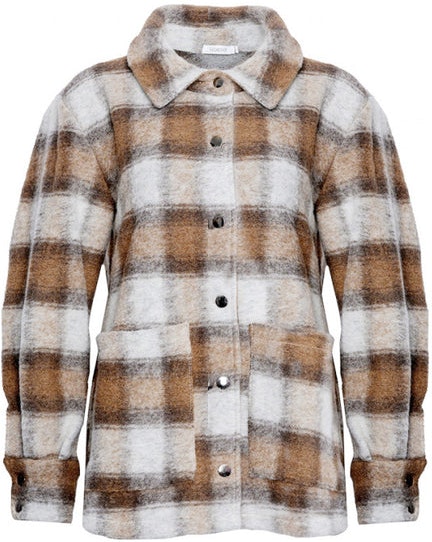 Viksa Jacket Wool - Brown Checks