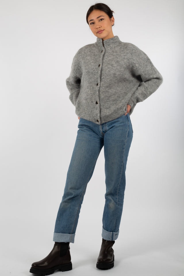 DebbieGZ Short Cardigan - High-Rise Grey