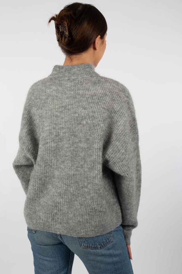 DebbieGZ Short Cardigan - High-Rise Grey