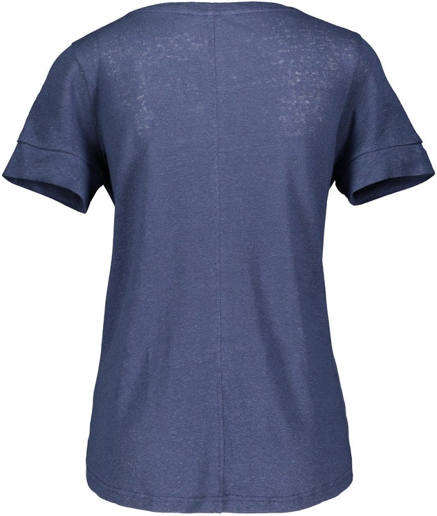 Lily V-neck Tee - Navy