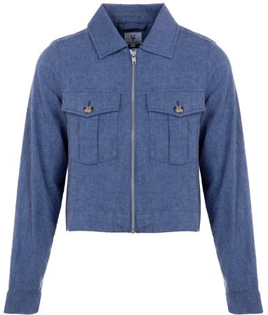 Cate Jacket - Mid Blue Melange