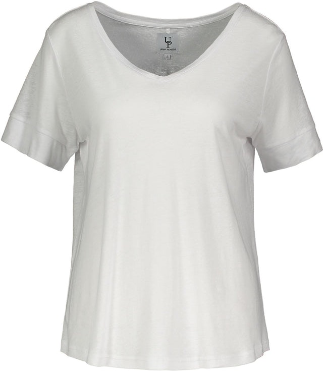 Lily V-neck Tee - White
