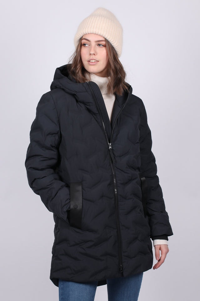 Mellow Lang Parkas - Skyggesort - Twentyfour - Jakker - VILLOID.no
