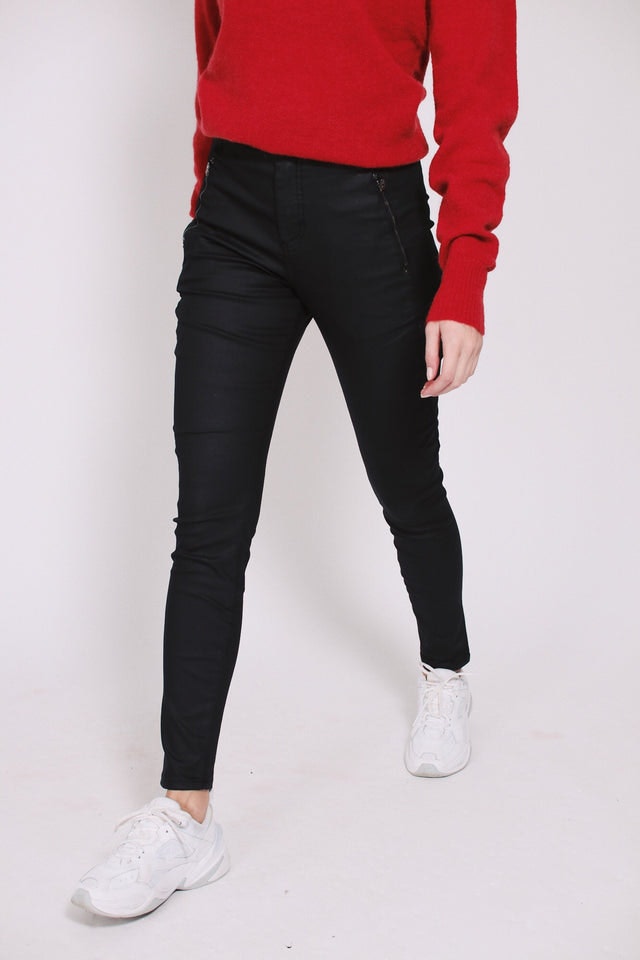 Jolie Drifter - Black Coated - FiveUnits - Bukser & Shorts - VILLOID.no