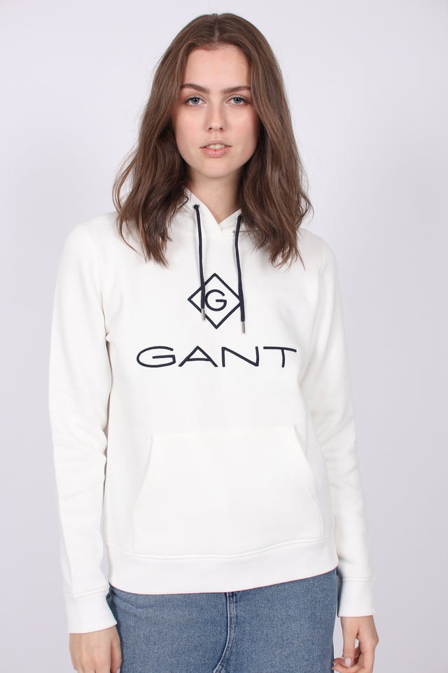 Gant Lock Up Sweat Hoodie - Eggshell - GANT - Gensere - VILLOID.no