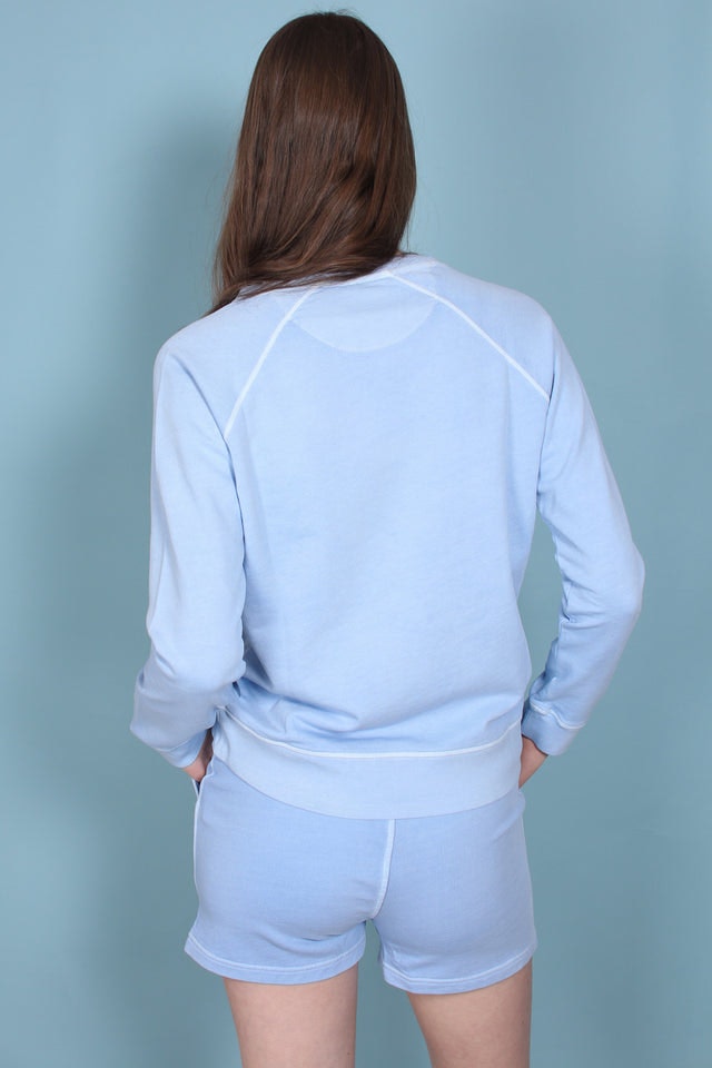 Sunbleached C-neck Sweat - Capri Blue - GANT - Gensere - VILLOID.no