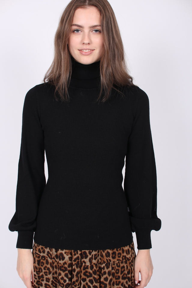 Rosie Merino Sweater - Black - Ella & il - Gensere - VILLOID.no