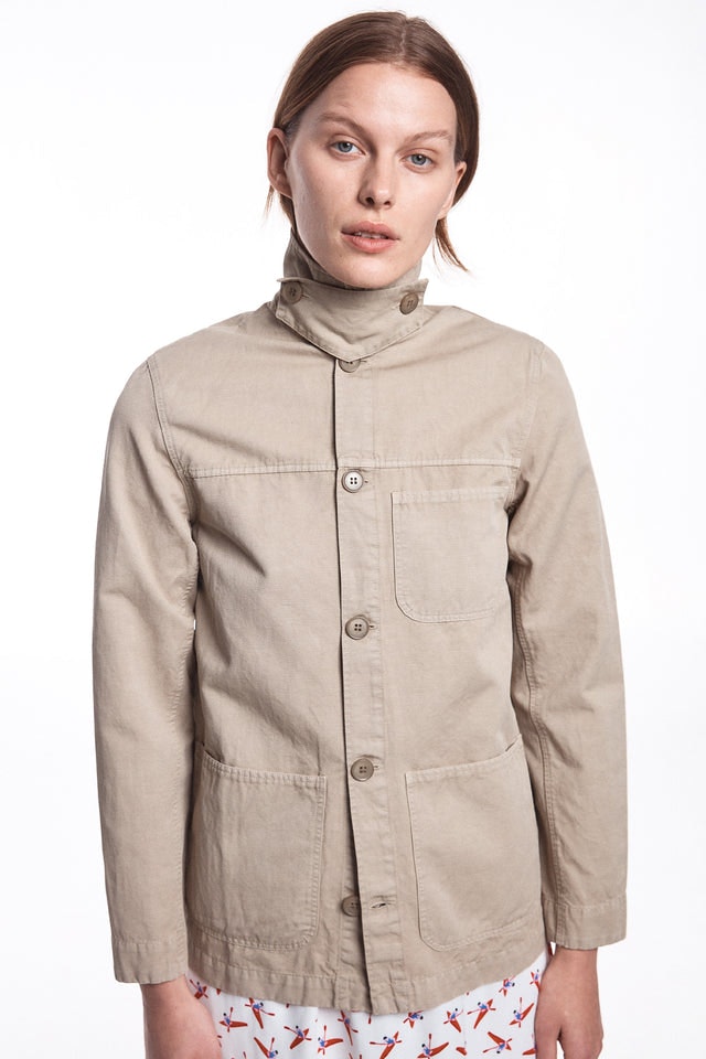 W Alan Shirt Jacket - Grey Beige - Whyred - Jakker - VILLOID.no