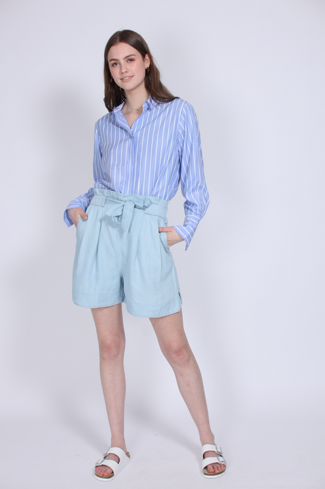 Anouk Shirt - Little Boy Blue - Second Female - Bluser & Skjorter - VILLOID.no