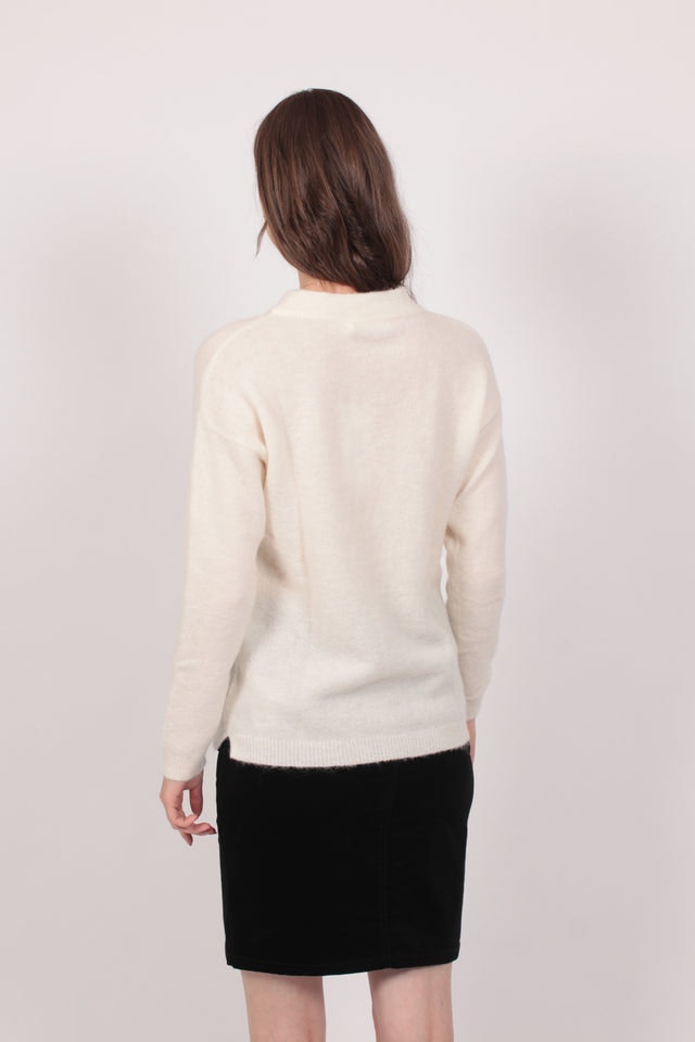 PapinaIW O-neck Pullover - White Smoke - InWear - Gensere - VILLOID.no