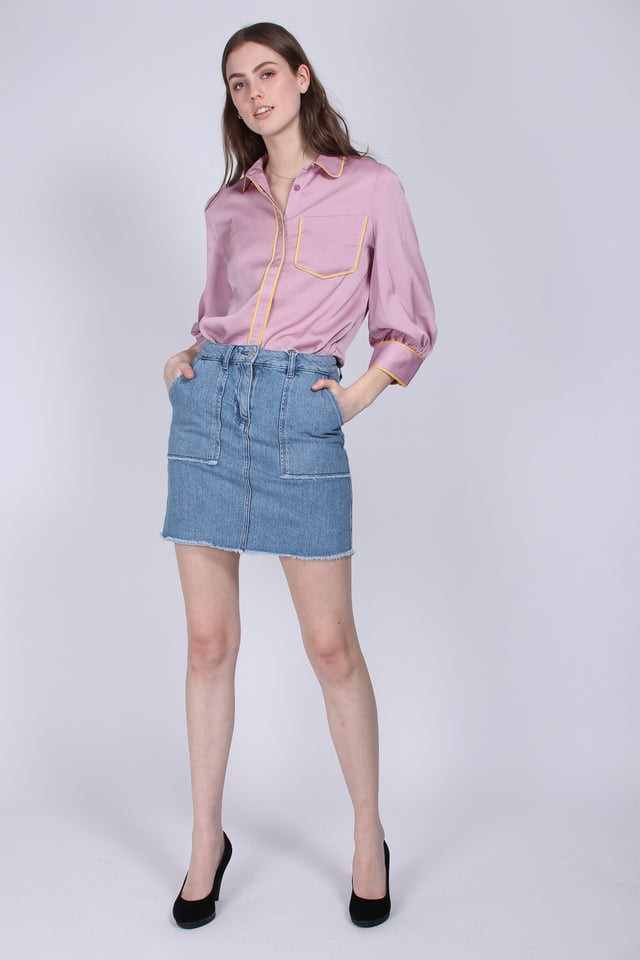 Crepe Shirt - Pink Nectar - MAUD - T-skjorter & Topper - VILLOID.no