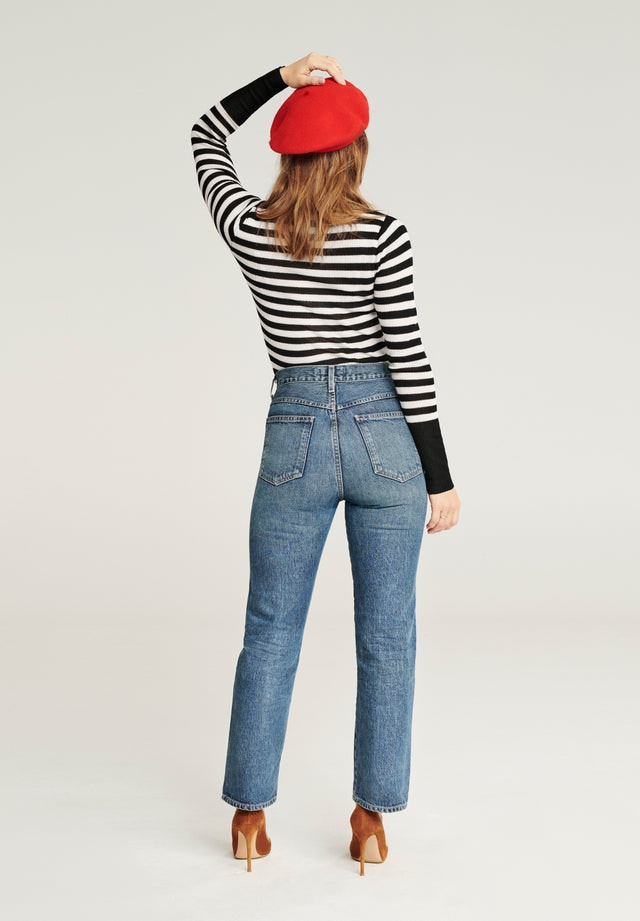 Wool Long Sleeve - Stripe - Pierre Robert x Jenny Skavlan - Gensere - VILLOID.no