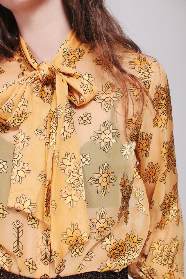 Bianca Shirt - Golden Glow - Second Female - Bluser & Skjorter - VILLOID.no