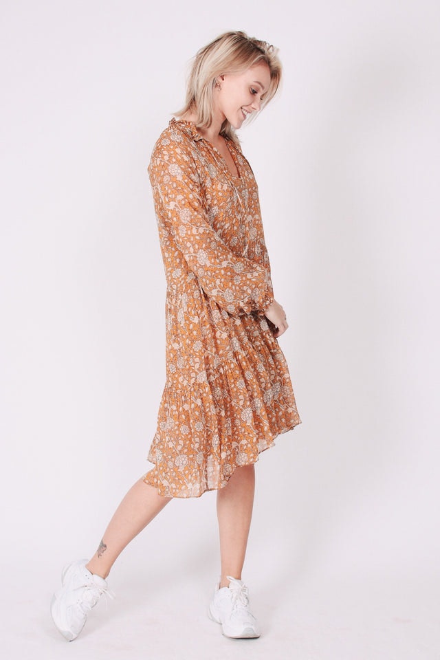 Mindy Dress - Sudan Brown - Second Female - Kjoler - VILLOID.no